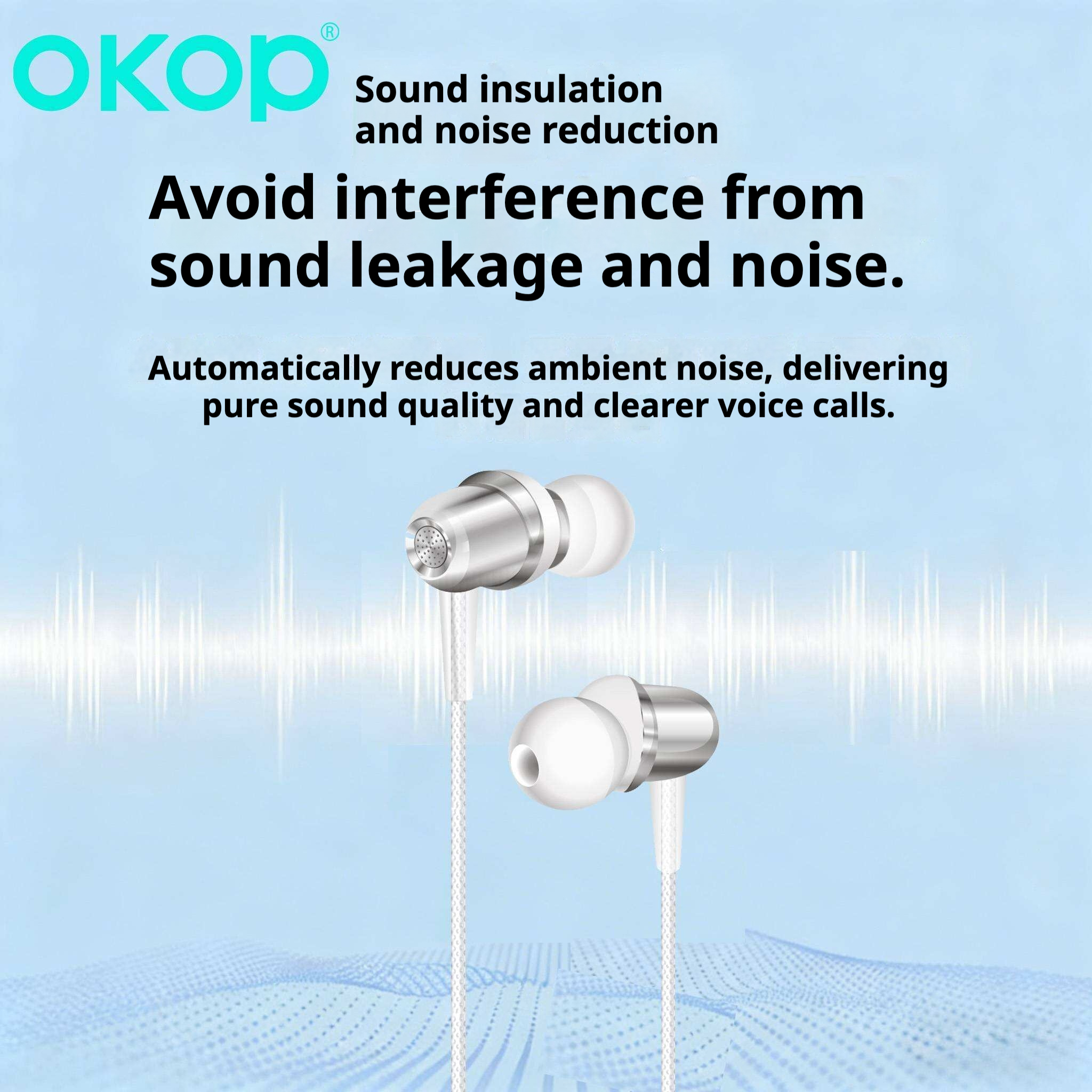 KP-243 New In-Ear USB-C Wired Earphones With In-Line Controls High Volume High Sound Quality Low Latency Music Gaming In Stock 4