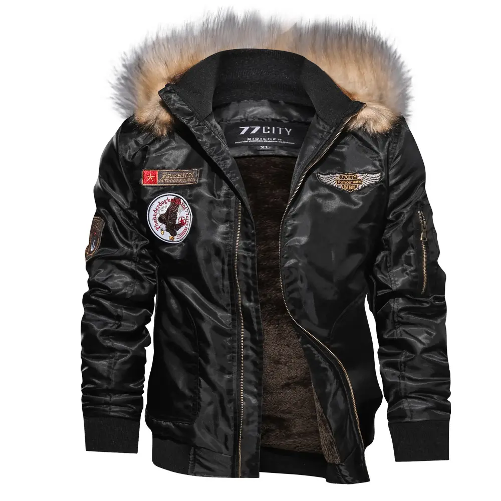 Men's Winter Flight Jacket Thickened Cotton Coat