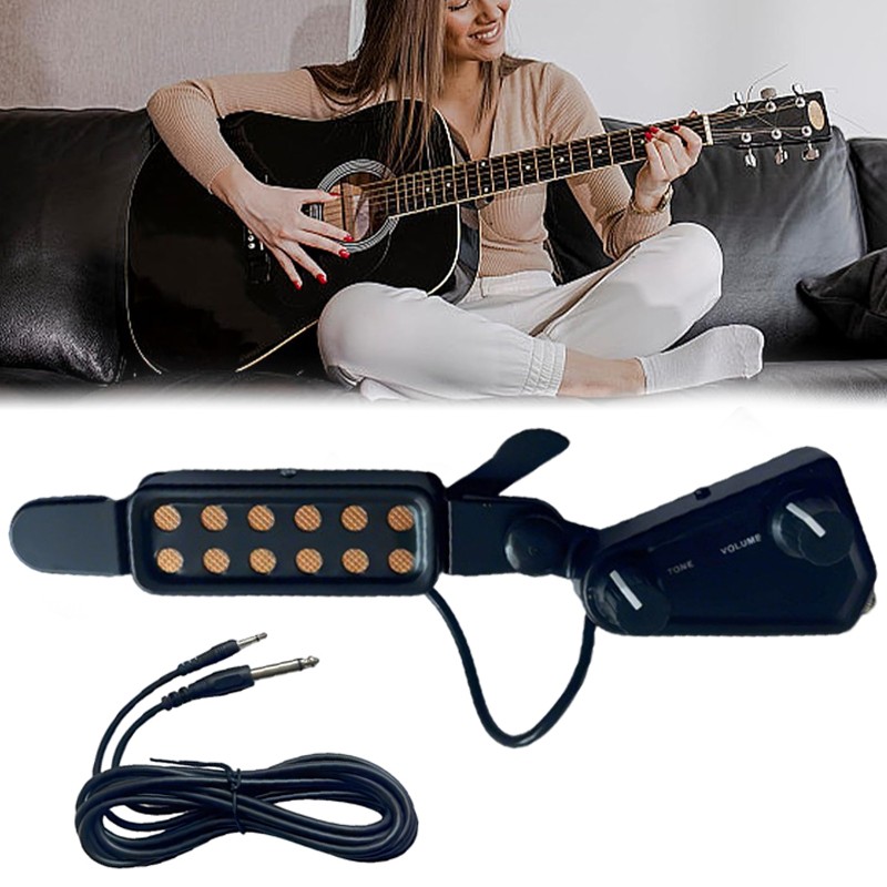 12 Sound Hole Magnetic Pickup Transducer For Acoustic Guitar Musical Instruments — image 9