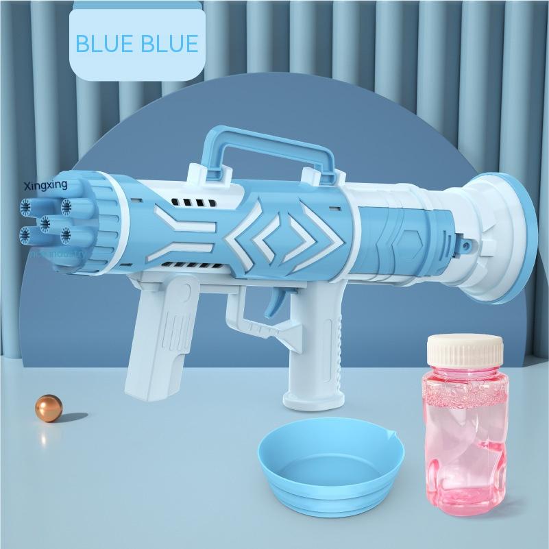 Blue Rocket Bubble Machine