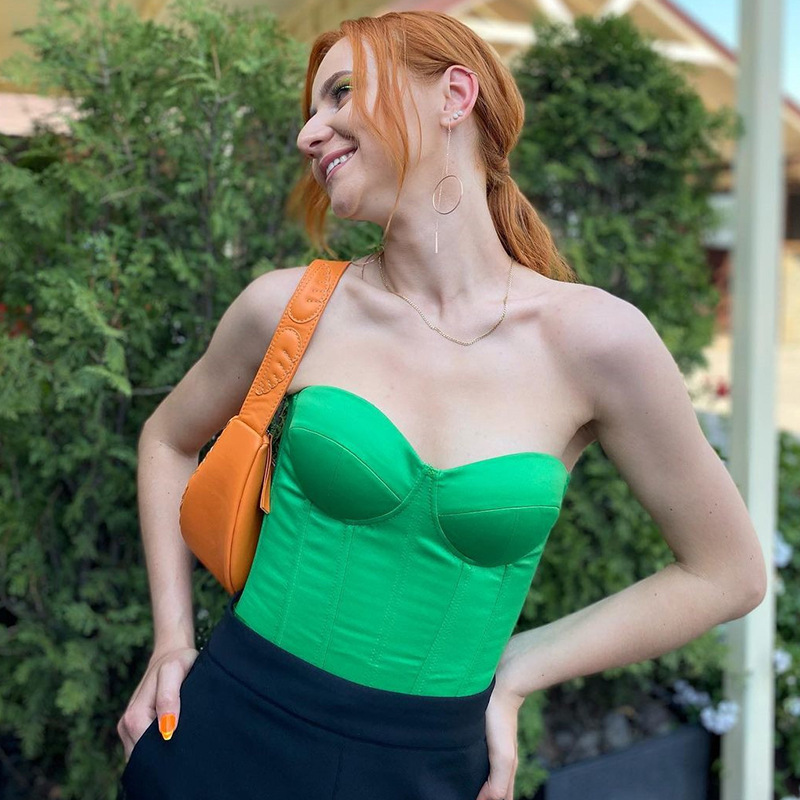 Off-the-shoulder Tube Top Slim Slimming Short Outer Jacket Women