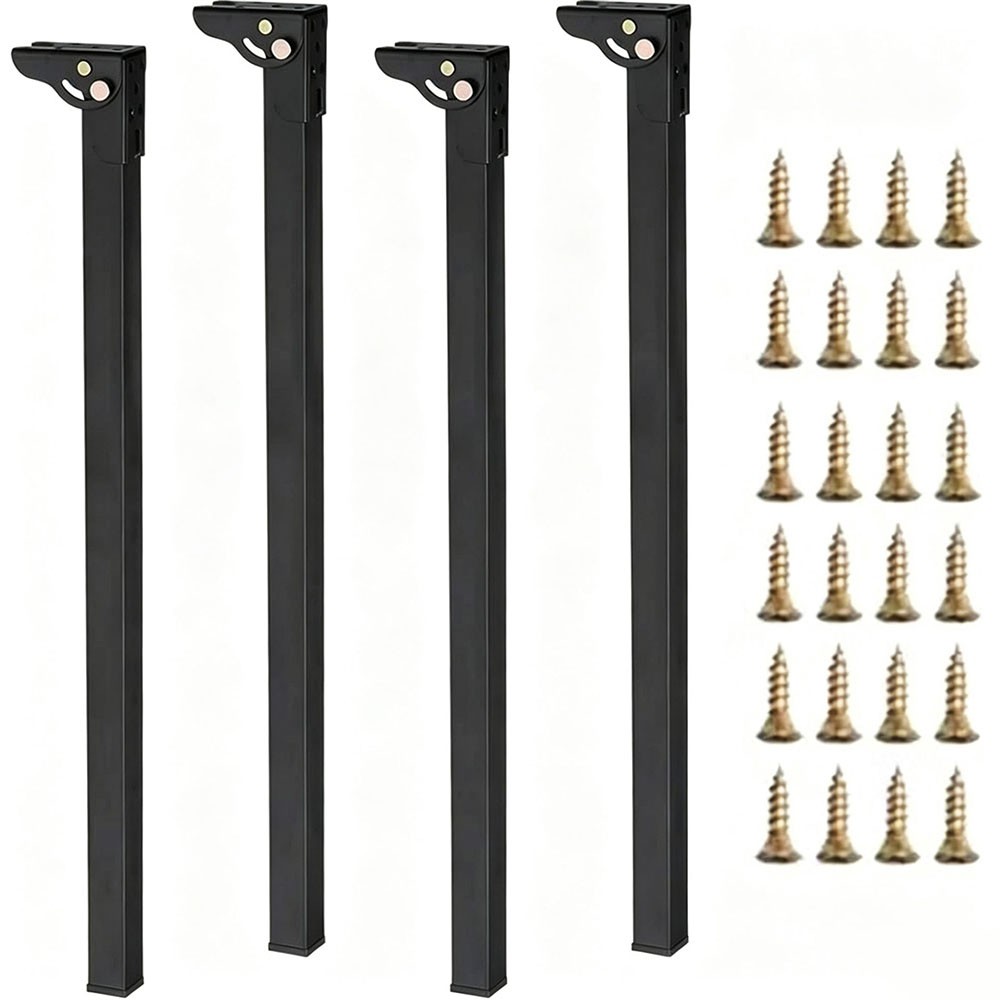 4pcs Folding Table Legs 70cm Metal Foldable For Desk Furniture Cabinet