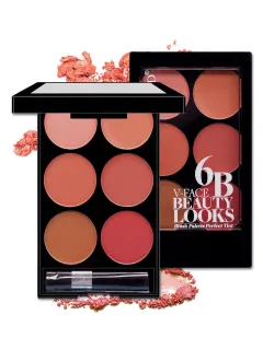 Make-up Multi-color Boutique Domestic Product Six-color Blush Repair Makeup - As Shown - View 1