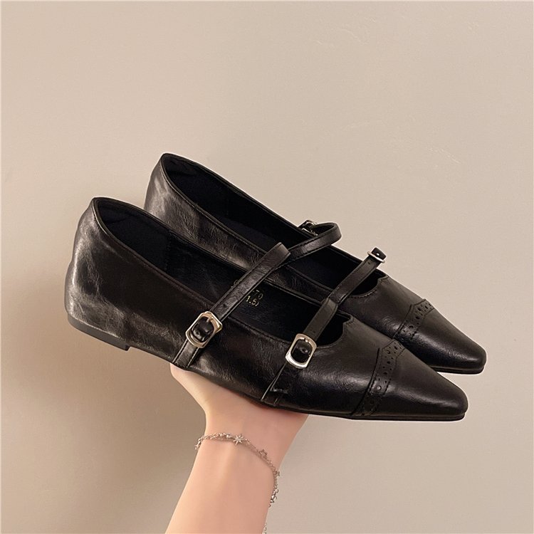 Pointed Mary Jane Flats, picture 2 of 4