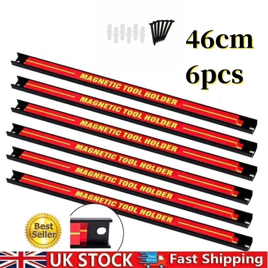 6x18 Heavy Duty Magnetic Tool Bar Storage
