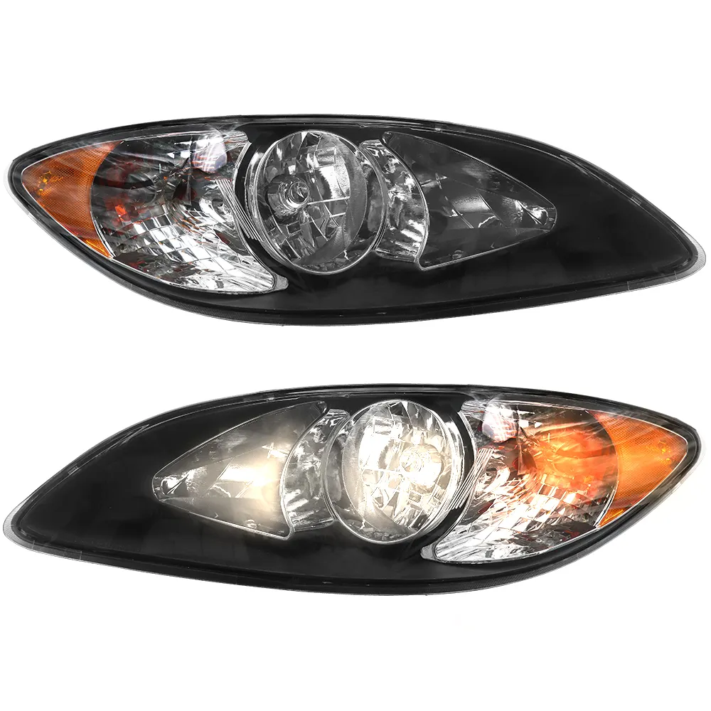 Black Headlights Assembly Compatible
