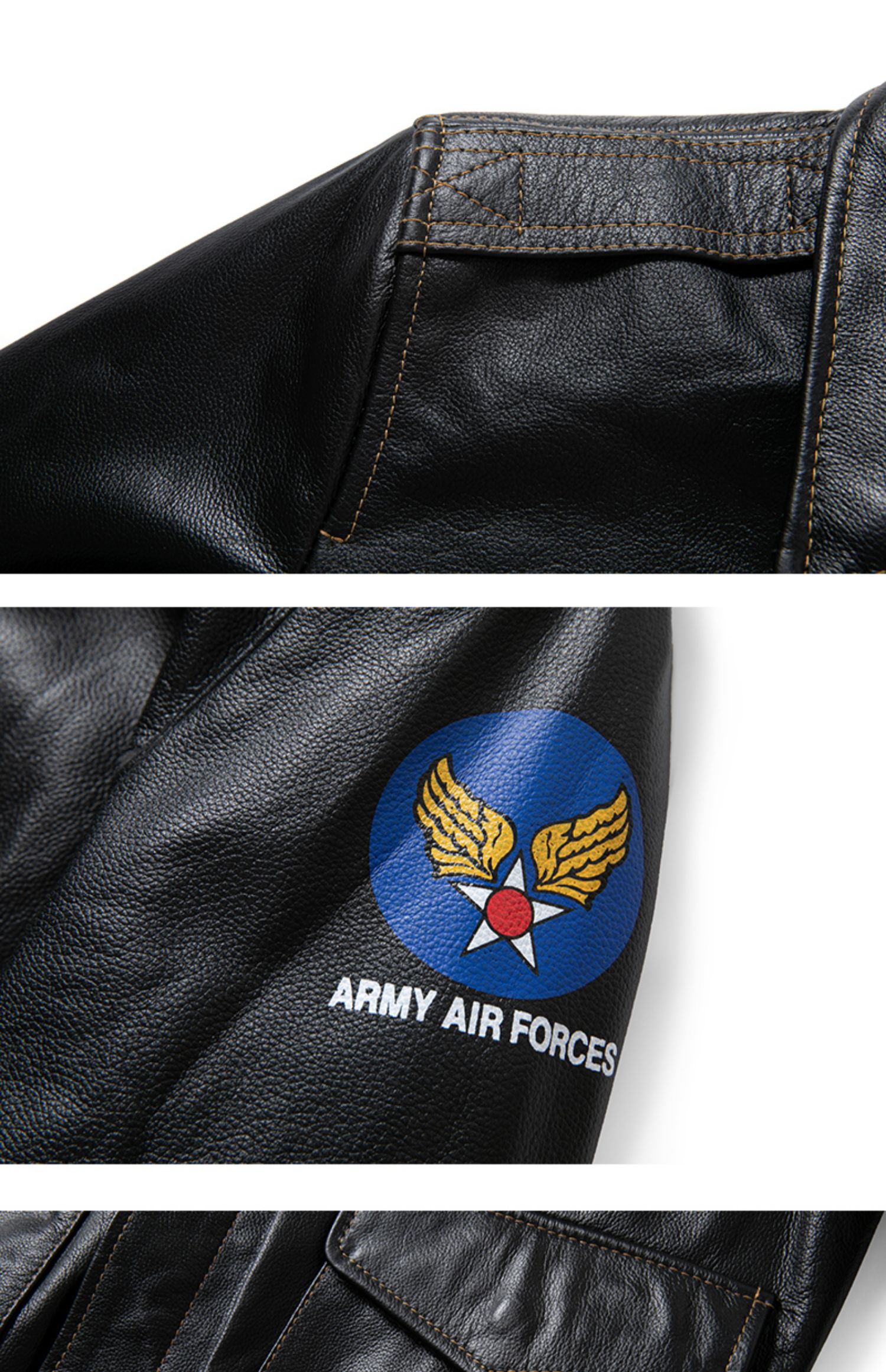 Title 13, Genuine Leather Flight Jacket Baseball Uniform ...