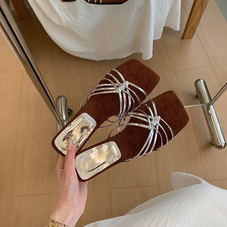 Wedge One-Strap Sandals, picture 4 of 5