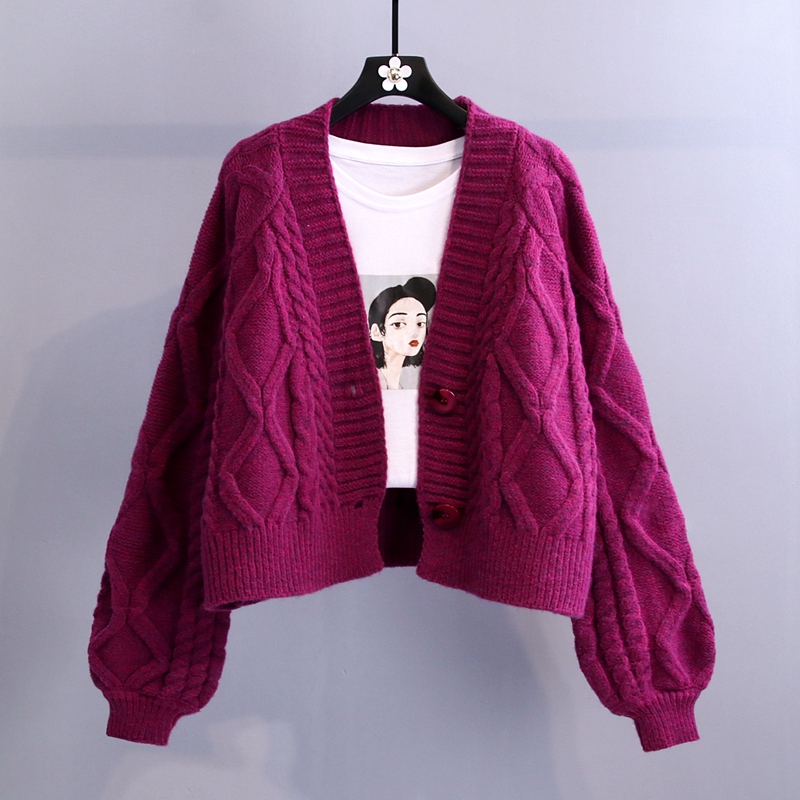 Title 3, Cardigan court en tricot japonais pour femme, v...