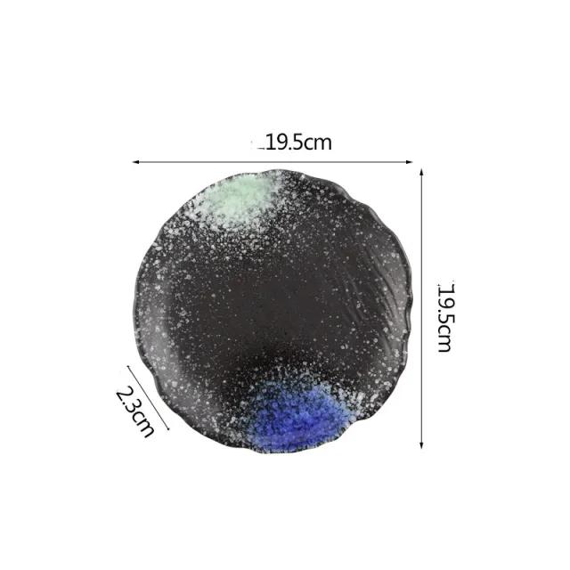 Ceramic Tableware Household Hall Plate Round Flat Plate 7.5Inch Bone Plate - Shop at LoveMi