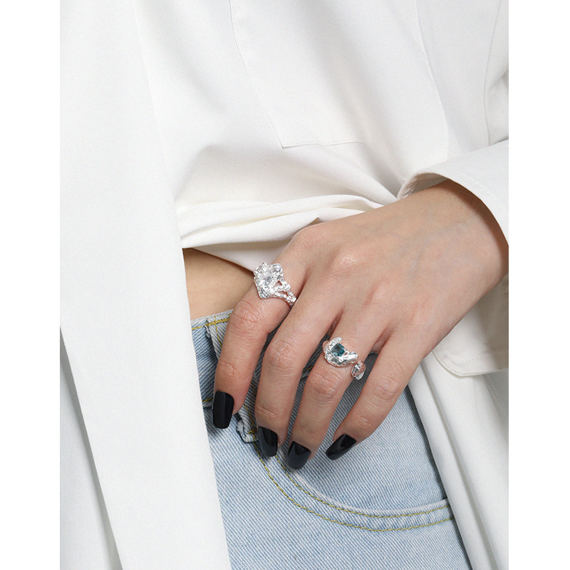 Small Irregular Surface Micro-inlaid Artificial Tourmaline Texture