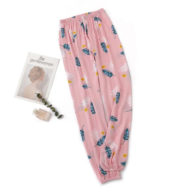 Women's Plus Size Cotton Pajama Pants Pink - Shop at LoveMi
