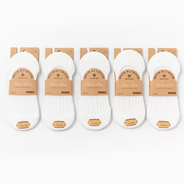 Summer Thin Shallow Socks Women's Cotton Bag White - Shop at LoveMi