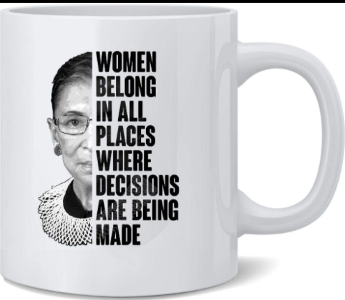 Title 3, Ruth Bader Ginsburg Ceramic Mug