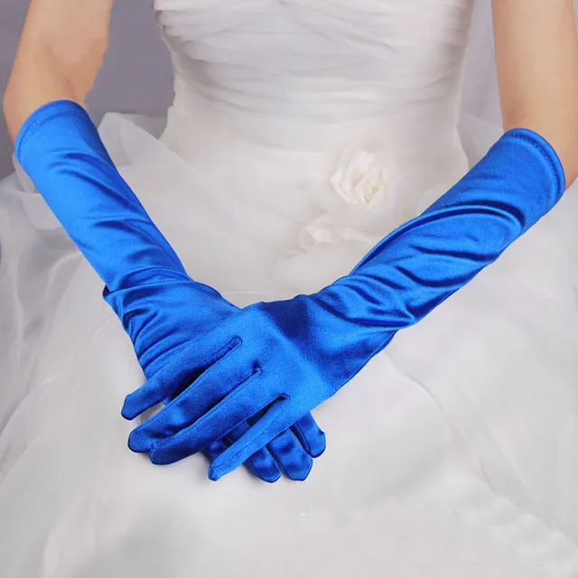 Wedding Dress Banquet Holiday Gloves Multicolor Blue - Shop at LoveMi