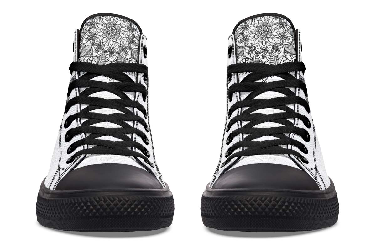 Printed Couple High-top Canvas Shoes