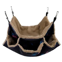 Pet Cage Hammock Guinea Pig Rat Hammock Tunnel Squirrel Toys Ferret Hanging Bed For Small Animals Cage Nest Pet Supplies - Navy Blue - View 1