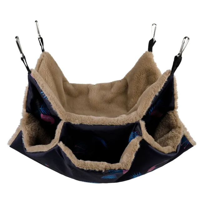Pet Cage Hammock Guinea Pig Rat Hammock Tunnel Squirrel Toys Ferret Hanging Bed For Small Animals Cage Nest Pet Supplies Navy Blue - Shop at LoveMi