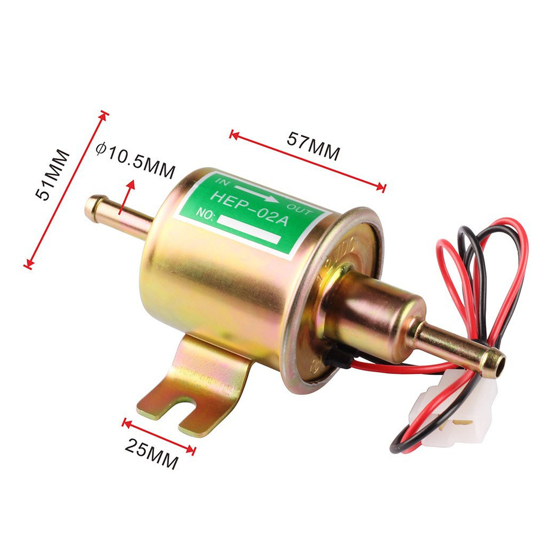 2PCS Car 12V Electric Fuel Pump HEP-02A Universal Inline Low Pressure Gas — image 6
