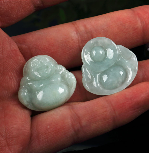 Jade Avalokitesvara Buddha Pendant Nothing Card Dragon Card Landscape Card — foto 2