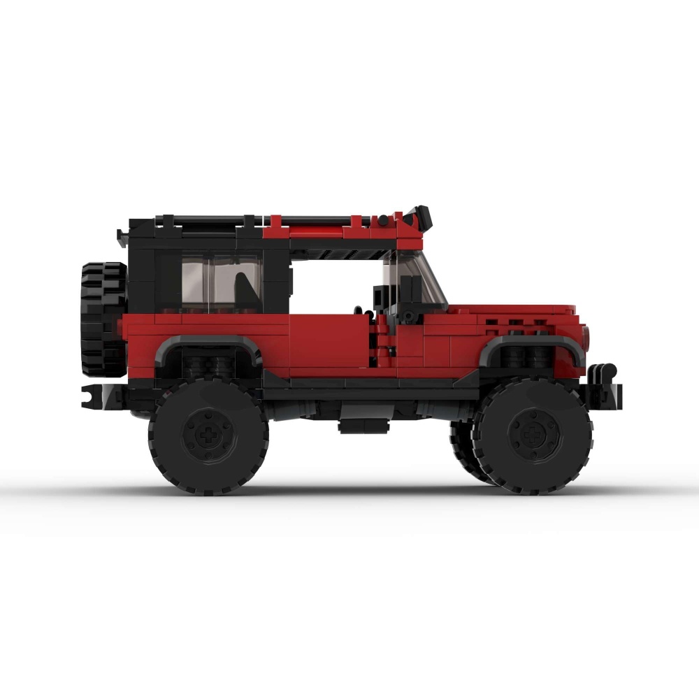 405PCS Red SUV Car Toy Building Set,Off-Road Car Building Bricks Building Blocks,DIY Vehicles For Kids And Adults