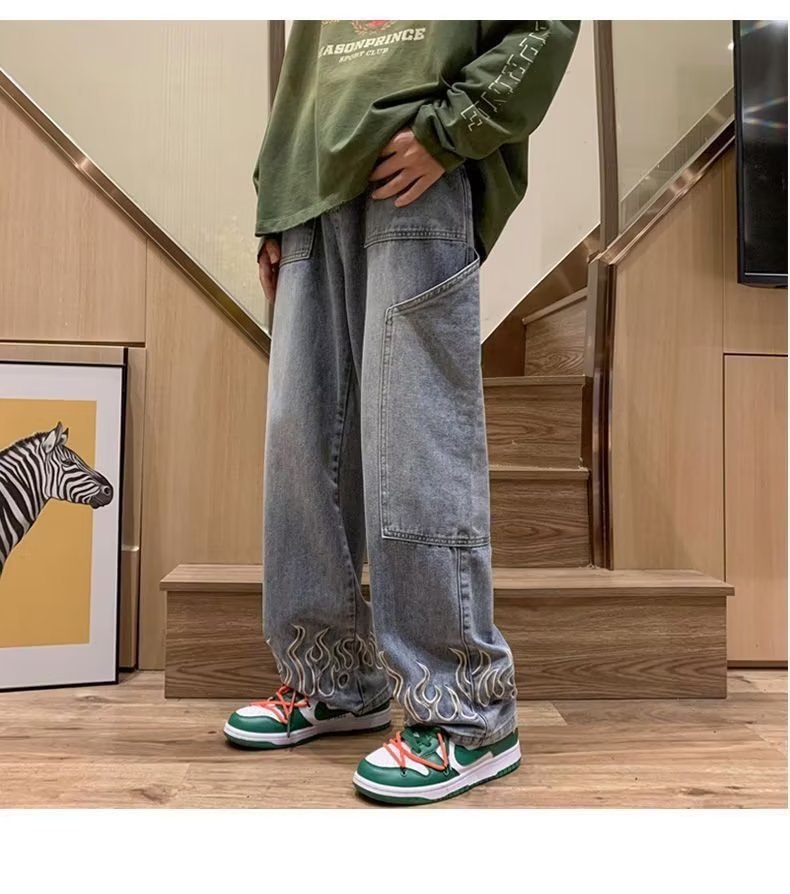 Loose Casual High Street Wide Leg Daddy Pants