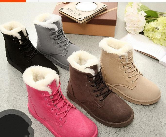 Title 4, Female Warm Ankle Boots Women Snow Winter Shoes