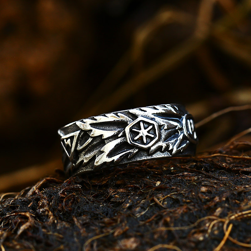 New Stainless Steel Skull Ring Punk Retro