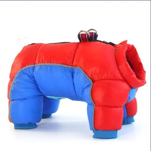 Winter Pet Dog Clothes Super Warm Jacket Thicker Cotton Coat Waterproof Small Dogs Pets Clothing For Puppy Red Blue - Shop at LoveMi