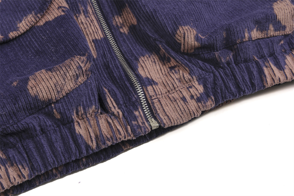 Loose Casual Tie-dye Hooded Jacket Men