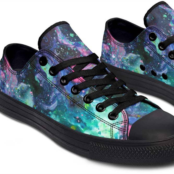 Fashion Printed Couple High Top Canvas Shoes