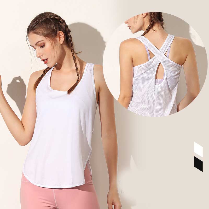 Mesh Hollow Beauty Back Fitness Yoga Vest