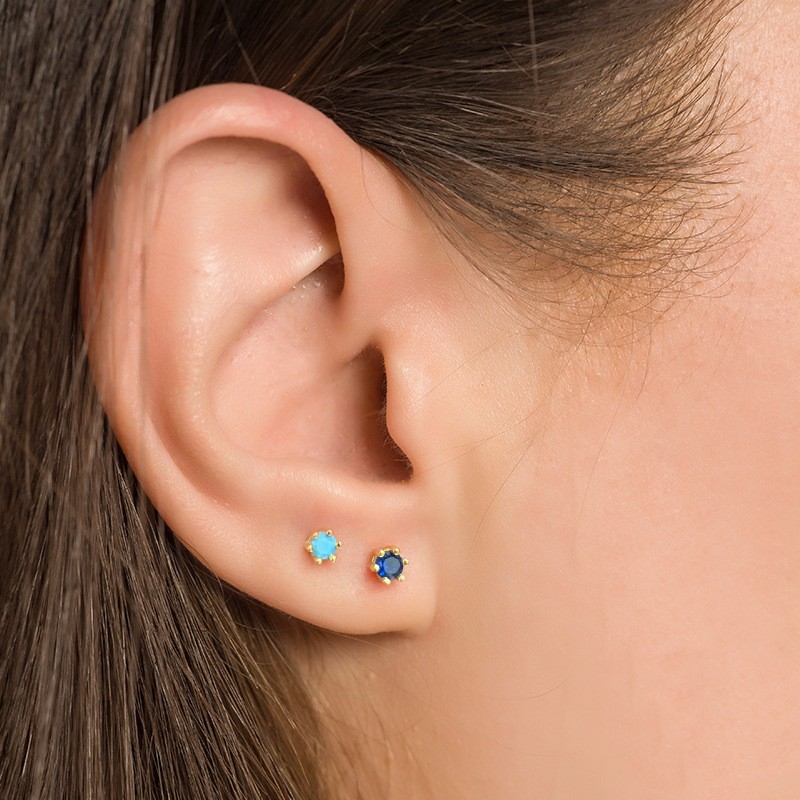 Niche Accessories 925Sterling Silver Cross Pearl Bee Animal Hoops Earrings