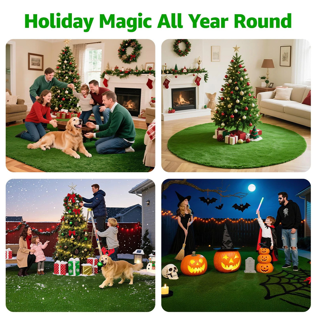 12M Artificial Grass Garden Turf Offcut Roll End Realistic Lawn Fake Carpet Mat — image 7