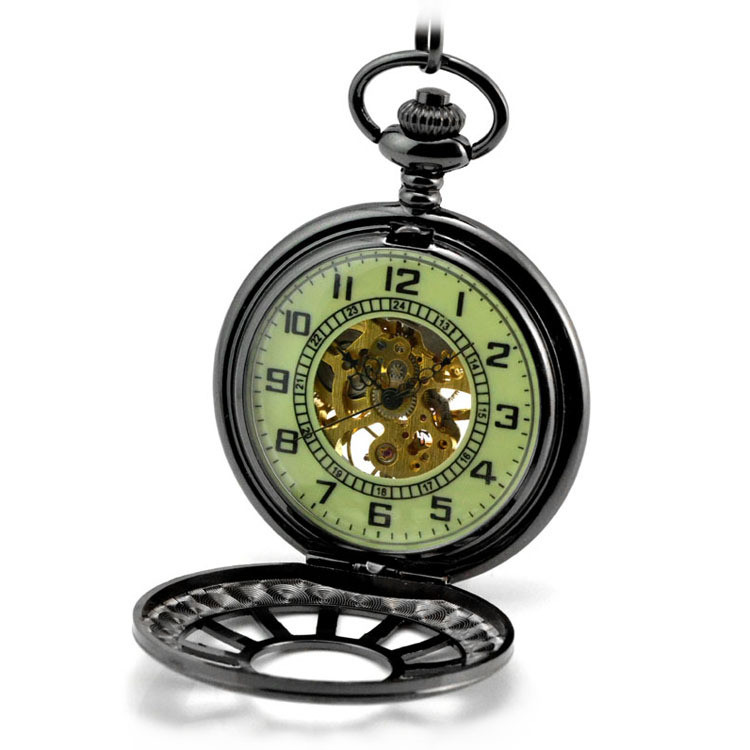 Alloy Mechanical Pocket Watch, picture 2 of 3