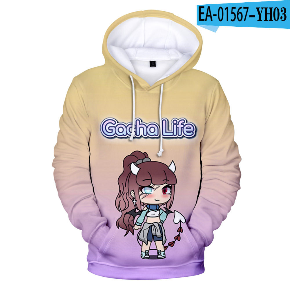 Title 2, Adult kids 3D color printing hooded sweater