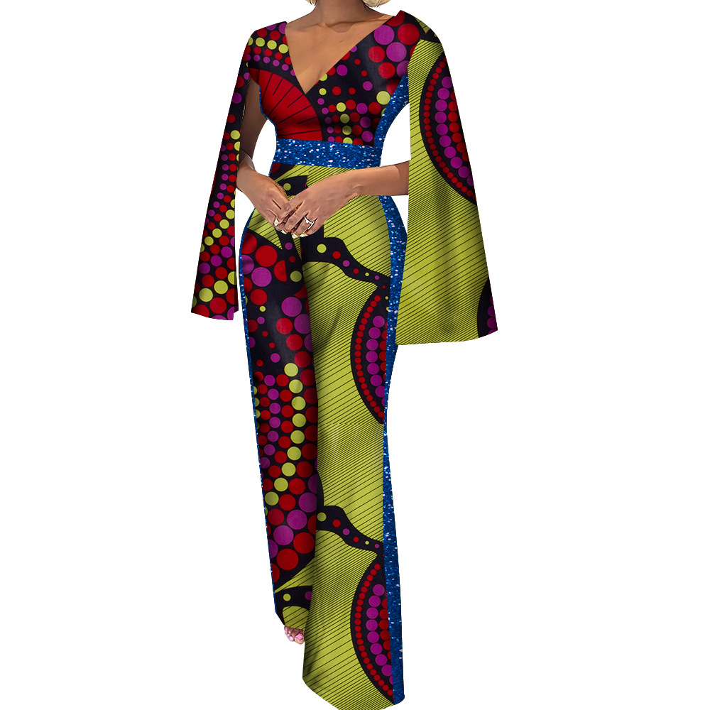 Women's Cotton Ethnic Batik Print Jumpsuit - Image 3
