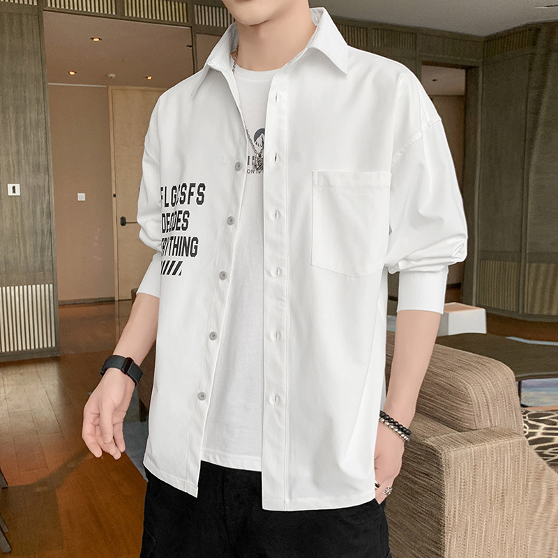 Mutuyu Men's Long-sleeved Shirt Casual