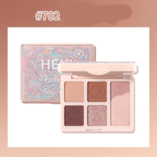 Bubble Gum Six color Mini Eyeshadow Palette Matte 2 Style - Shop at LoveMi