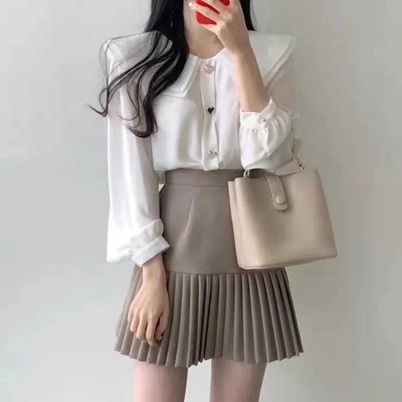 Early Spring Retro French Niche Design Double Layer - Khaki Suit