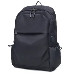 Computer Backpack Men's Outdoor Leisure Student School Bag Large-capacity Fashion Backpack - Black - View 1