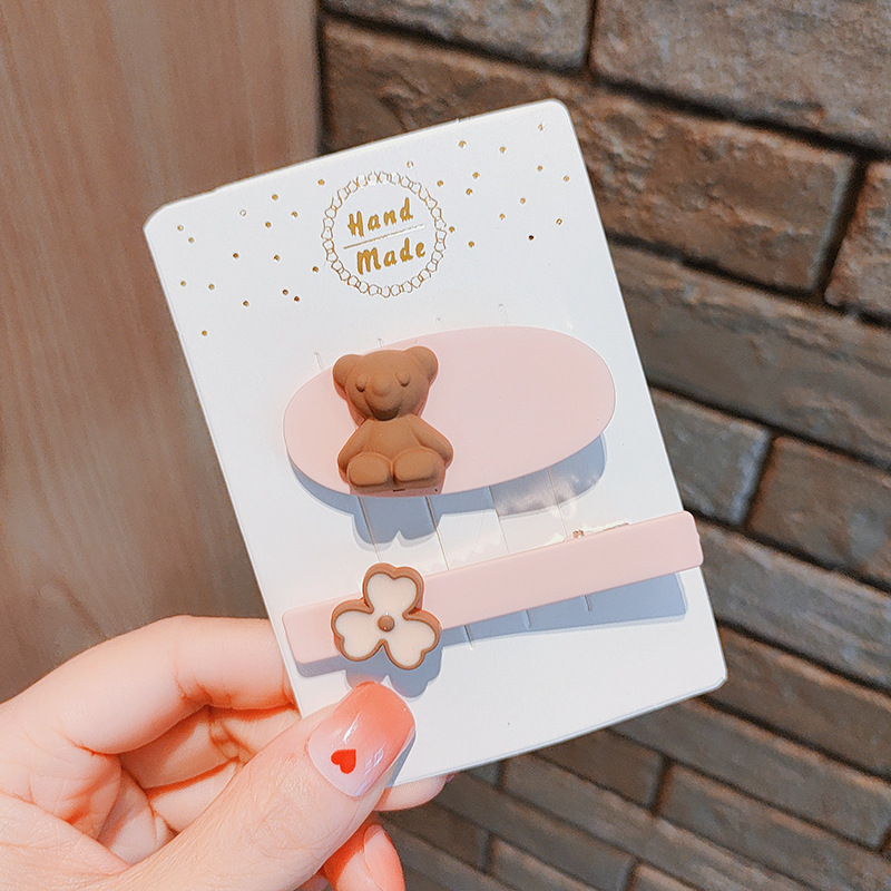Bear Hairpin One Word Clip On The Back Of The Head