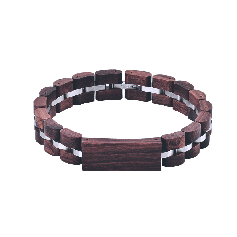 Wood Bracelet Ebony Red Sandalwood Zebra