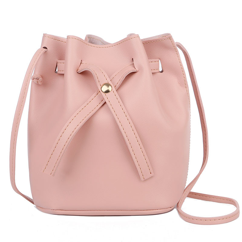 Title 4, Korean Style Solid Color Bucket Bag Spring Ladi...