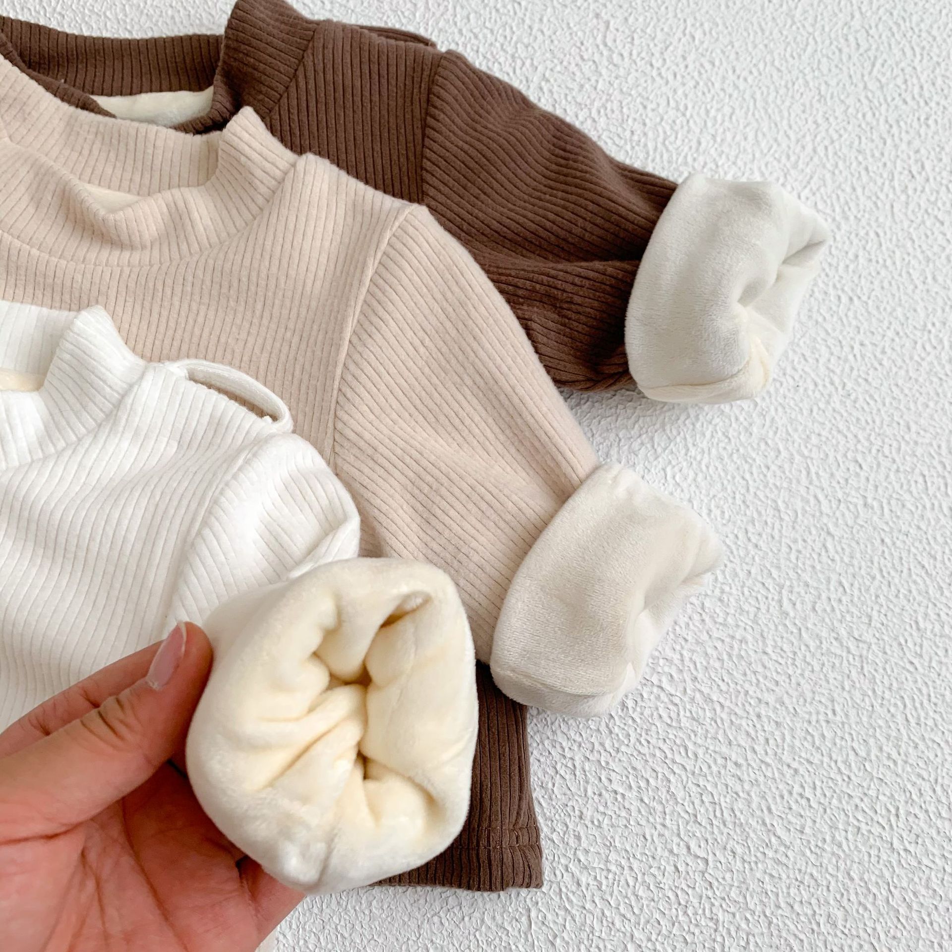Long Sleeve With Plush Warm Pit Strip