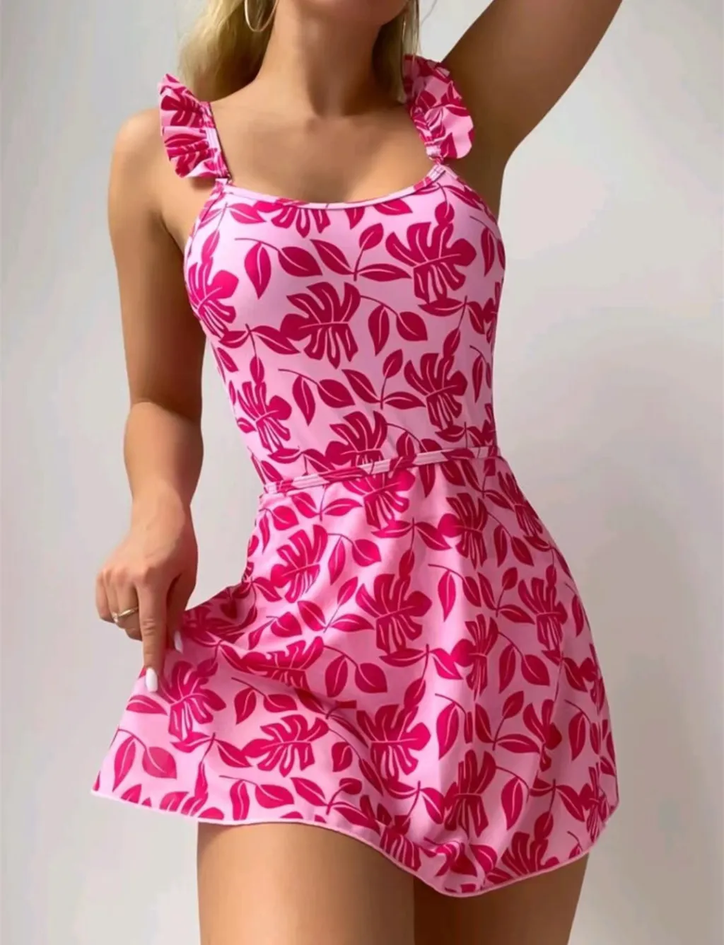 European And American Printed One-piece Bikini Swimsuit - Colour-Xl