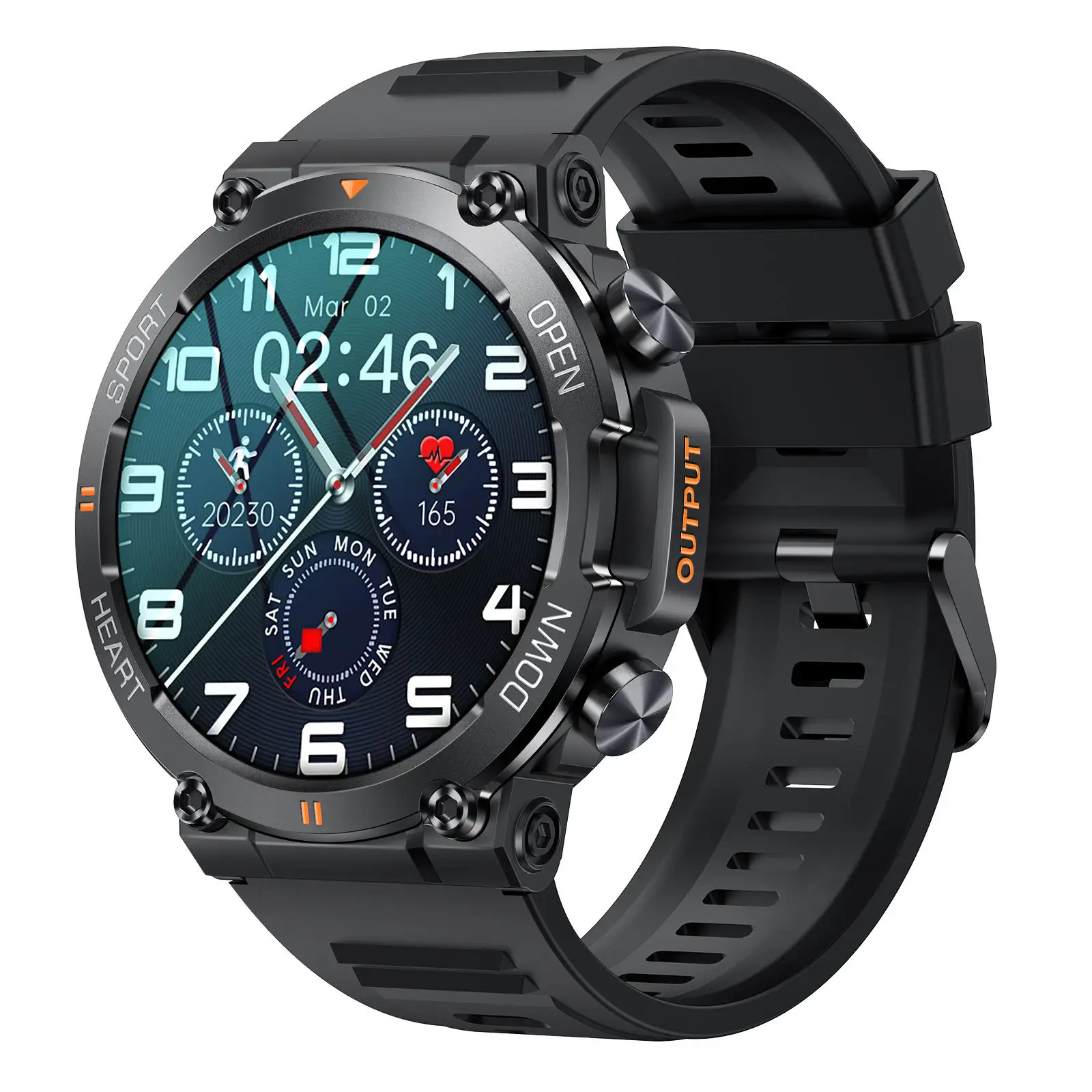 SENBONO Men Smart Watch Round Big Screen