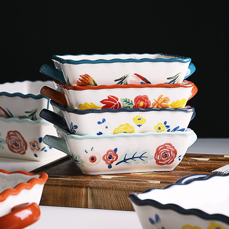 Title 11, Cheese Baked Rice Bowl Plate Western Tableware,...