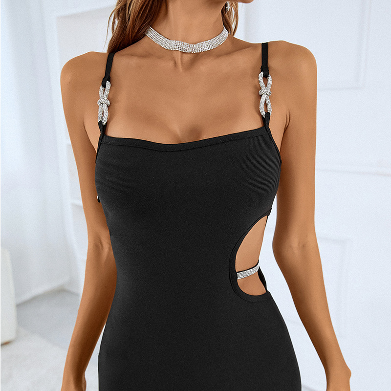 Halter-Neck Long Bandage Dress, picture 2 of 8