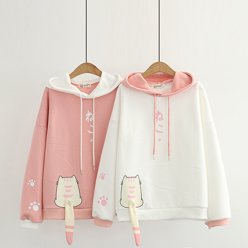 Title 5, Cat warm hoodie with back tail